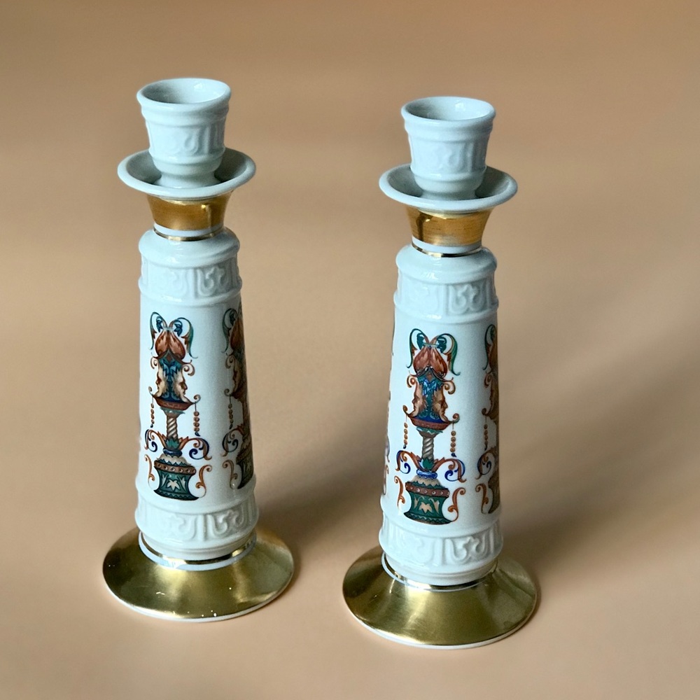 VTG Lenox Candlestick Holders